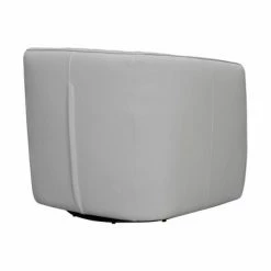 Deals 🔥 Aries Genuine Leather Swivel Barrel Chair - Armen Living 👍 -Living Room Chairs Sales unnamed file 11520