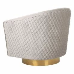 Budget 🌟 Clara Quilted Swivel Tub Chair Pale Taupe - Safavieh ⌛ -Living Room Chairs Sales unnamed file 11531