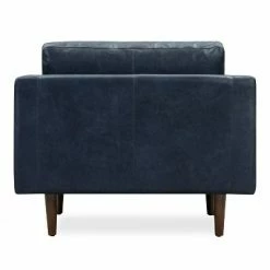 Flash Sale 🤩 Florence Mid-Century Modern Lounge Chair - Poly & Bark Midnight Blue 😀 -Living Room Chairs Sales unnamed file 11545