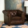 Hot Sale 🛒 Keswick Tufted Leather Armchair Brown - Abbyson Living 🌟 -Living Room Chairs Sales unnamed file 11570