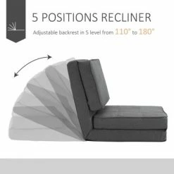 Wholesale ๐ HomCom Folding Floor Sleeper Chair with 5 Adjustable Angles ๐ 14 Wholesale ๐ HomCom Folding Floor Sleeper Chair with 5 Adjustable Angles ๐ -Living Room Chairs Sales unnamed file 11637