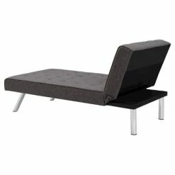Deals 😉 DHP Eve Linen Upholstered Chaise Lounger - Room & Joy Gray 🌟 -Living Room Chairs Sales unnamed file 11645