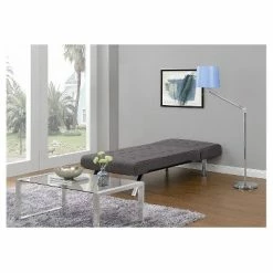 Deals 😉 DHP Eve Linen Upholstered Chaise Lounger - Room & Joy Gray 🌟 -Living Room Chairs Sales unnamed file 11648