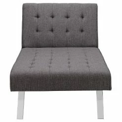 Deals 😉 DHP Eve Linen Upholstered Chaise Lounger - Room & Joy Gray 🌟 -Living Room Chairs Sales unnamed file 11651