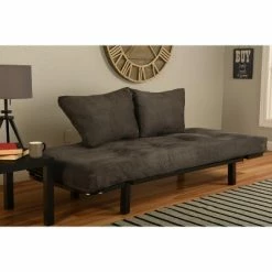 Budget 🤩 Cicero Lounger - Dual Comfort Black Suede ✨ -Living Room Chairs Sales unnamed file 11657