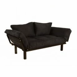 Budget 🤩 Cicero Lounger - Dual Comfort Black Suede ✨ -Living Room Chairs Sales unnamed file 11660