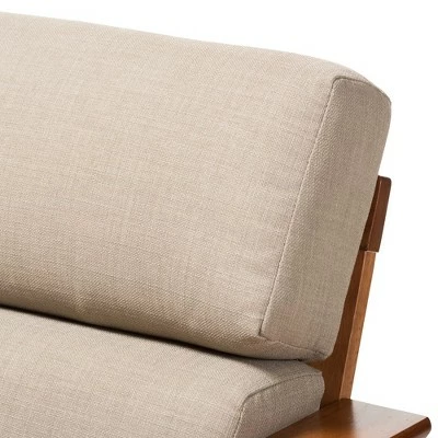 Cheap π Baxton Studio Larissa Modern Classic Mission Style Cherry Finished Wood and Fabric High Back Cushioned Living Room Dark Beige Cherry π 6 Cheap π Baxton Studio Larissa Modern Classic Mission Style Cherry Finished Wood and Fabric High Back Cushioned Living Room Dark Beige Cherry π - Image 4