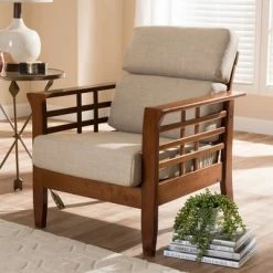 Cheap π Baxton Studio Larissa Modern Classic Mission Style Cherry Finished Wood and Fabric High Back Cushioned Living Room Dark Beige Cherry π 15 Cheap π Baxton Studio Larissa Modern Classic Mission Style Cherry Finished Wood and Fabric High Back Cushioned Living Room Dark Beige Cherry π -Living Room Chairs Sales unnamed file 1169