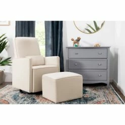 Cheapest 😀 DaVinci Olive Glider and Ottoman, Greenguard Gold Certified Gray 🧨 -Living Room Chairs Sales unnamed file 11742