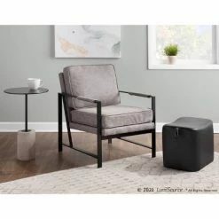 Brand new โจ Franklin Arm Chair Leather/Steel Black/Gray - LumiSource ๐งจ 15 Brand new โจ Franklin Arm Chair Leather/Steel Black/Gray - LumiSource ๐งจ -Living Room Chairs Sales unnamed file 1178