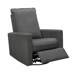 Promo 🎉 Teagan Power Swivel Glider Recliner - Abbyson Living Charcoal Gray ❤️ -Living Room Chairs Sales unnamed file 11781