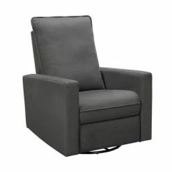 Promo 🎉 Teagan Power Swivel Glider Recliner - Abbyson Living Charcoal Gray ❤️ -Living Room Chairs Sales unnamed file 11785