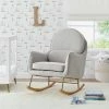 Discount ⭐ Delta Children Ella Rocker with LiveSmart Evolve Fabric Stone Gray/black And Natural Rocker Base 🛒 -Living Room Chairs Sales unnamed file 11787