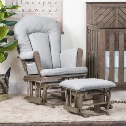 Brand new ✔️ Child Craft Tranquil Glider Cocoa Bean/navy Herringbone ✨ -Living Room Chairs Sales unnamed file 11804