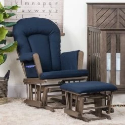 Brand new ✔️ Child Craft Tranquil Glider Cocoa Bean/navy Herringbone ✨ -Living Room Chairs Sales unnamed file 11806