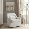 Discount 🌟 Madison Park Wilmington Swivel Glider Chair Ivory/Black 🎁 -Living Room Chairs Sales unnamed file 11815