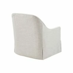 Discount 🌟 Madison Park Wilmington Swivel Glider Chair Ivory/Black 🎁 -Living Room Chairs Sales unnamed file 11818