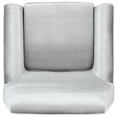 Best Pirce ๐ Nynette Mid-Century Armchair - Light Gray Velvet - Safavieh ๐ 7 Best Pirce ๐ Nynette Mid-Century Armchair - Light Gray Velvet - Safavieh ๐ - Image 5