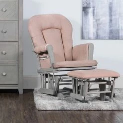 Best Pirce ⭐ Child Craft Tranquil Glider Lunar Gray/tan Microfiber 🥰 -Living Room Chairs Sales unnamed file 11838