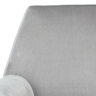 Best Pirce ๐ Nynette Mid-Century Armchair - Light Gray Velvet - Safavieh ๐ 8 Best Pirce ๐ Nynette Mid-Century Armchair - Light Gray Velvet - Safavieh ๐ - Image 6
