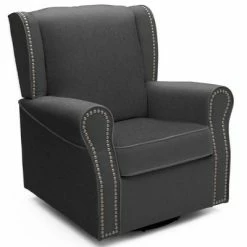 Discount 😍 Delta Children® Middleton Nursery Glider Swivel Rocker Chair Charcoal 👏 -Living Room Chairs Sales unnamed file 11852