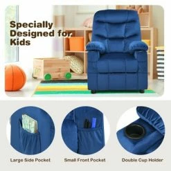 Wholesale ๐ฅ Costway Kids Youth Recliner Chair Velvet Fabric w/Cup Holder & Side Pocket Blue/Pink ๐ 18 Wholesale ๐ฅ Costway Kids Youth Recliner Chair Velvet Fabric w/Cup Holder & Side Pocket Blue/Pink ๐ -Living Room Chairs Sales unnamed file 11971