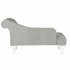 Best deal ⭐ Kids' Diva Chaise Dove Gray - HomePop 🛒 -Living Room Chairs Sales unnamed file 11984
