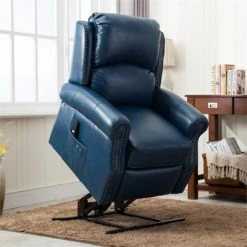 Flash Sale 🥰 Crofton Navy Blue Lift Chair - Comfort Pointe ✔️