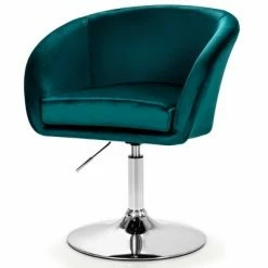 Discount ❤️ Costway Modern Velvet Chair Height Adjustable Bar Stool Swivel Makeup Seat 🤩 -Living Room Chairs Sales unnamed file 12065