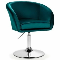 Discount ❤️ Costway Modern Velvet Chair Height Adjustable Bar Stool Swivel Makeup Seat 🤩 -Living Room Chairs Sales unnamed file 12067