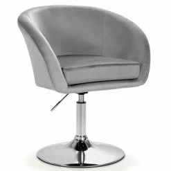 Discount ❤️ Costway Modern Velvet Chair Height Adjustable Bar Stool Swivel Makeup Seat 🤩 -Living Room Chairs Sales unnamed file 12068