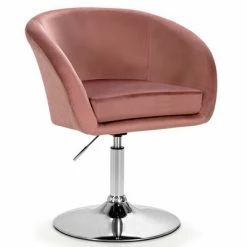 Discount ❤️ Costway Modern Velvet Chair Height Adjustable Bar Stool Swivel Makeup Seat 🤩 -Living Room Chairs Sales unnamed file 12069