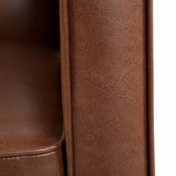 Flash Sale ⌛ Mervynn Mid-Century Modern Button Tufted Recliner Cognac Brown/Dark Espresso - Christopher Knight Home 💯 -Living Room Chairs Sales unnamed file 1208