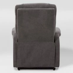 Outlet 😀 Arlington Power Lift and Rise Upholstered Recliner - CorLiving Dark Gray 👏 -Living Room Chairs Sales unnamed file 12094
