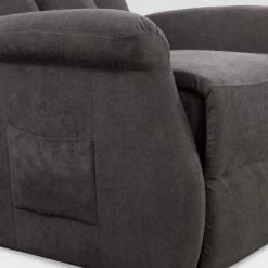 Outlet 😀 Arlington Power Lift and Rise Upholstered Recliner - CorLiving Dark Gray 👏 -Living Room Chairs Sales unnamed file 12097