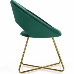 Flash Sale 👍 Costway Modern Velvet Accent Chair Upholstered Vanity Chair w/Golden Metal Leg PinkDark GreenGrey 🌟 -Living Room Chairs Sales unnamed file 12109