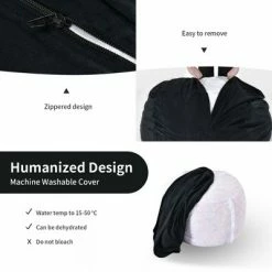 Hot Sale 🎉 Costway 3' Bean Bag Chair w/ Microfiber Cover & Independent Sponge Filling 🛒 -Living Room Chairs Sales unnamed file 12131