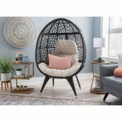 New 🛒 Davin Round Chair - Linon Gray 🌟