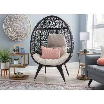New 🛒 Davin Round Chair - Linon Gray 🌟 2 New 🛒 Davin Round Chair - Linon Gray 🌟
