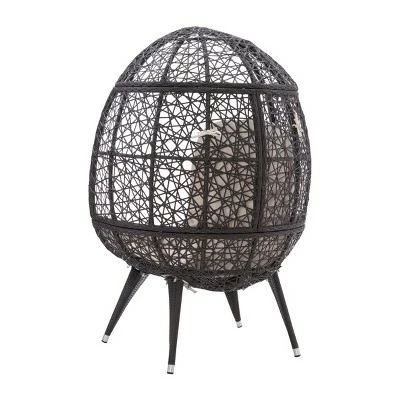 New 🛒 Davin Round Chair - Linon Gray 🌟 5 New 🛒 Davin Round Chair - Linon Gray 🌟 - Image 4