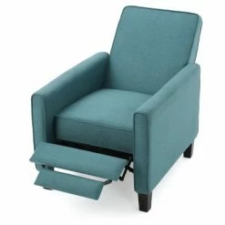 Deals ✨ Darvis Fabric Recliner Club Chair - Christopher Knight Home Dark Teal ❤️ -Living Room Chairs Sales unnamed file 12159