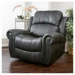 Cheap 🎁 Charlie Faux Leather Glider Recliner Club Chair - Christopher Knight Home ❤️