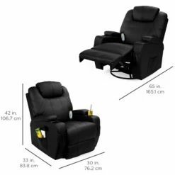 Cheap 🎉 Best Choice Products Executive Swivel Glider Massage Recliner Chair w/ Remote Control, 5 Modes, 2 Cup Holders 🔥 -Living Room Chairs Sales unnamed file 12185