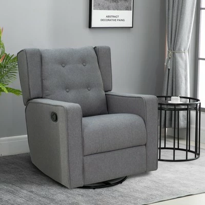 Coupon ⭐ HomCom Wingback Button Tufted Swivel Manual Rocking Recliner Chair ⌛ 10 Coupon ⭐ HomCom Wingback Button Tufted Swivel Manual Rocking Recliner Chair ⌛ - Image 8