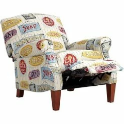 Cheap 🥰 Kensington Hill Multi-Color Sunshine Beach Recliner Chair Coastal Armchair Comfortable Push Manual Reclining Footrest for Bedroom ⌛ -Living Room Chairs Sales unnamed file 12207