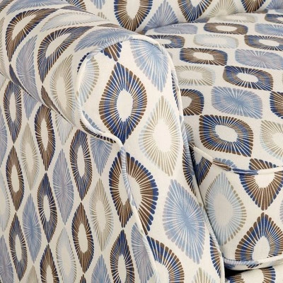 Cheapest 👏 Elm Lane Blue Diamond Recliner Chair Modern Armchair Comfortable Push Manual Reclining Footrest for Bedroom Living Room Reading 💯 5 Cheapest 👏 Elm Lane Blue Diamond Recliner Chair Modern Armchair Comfortable Push Manual Reclining Footrest for Bedroom Living Room Reading 💯 - Image 3