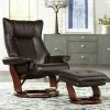 Discount 🎁 BenchMaster Java Swivel Ottoman Faux Leather Recliner Chair Modern Armchair Ergonomic Push Manual Reclining Bedroom Living Room 🛒 -Living Room Chairs Sales unnamed file 12226