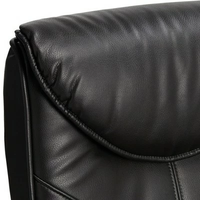 Flash Sale ๐ Elm Lane Black Swivel Ottoman Leather Recliner Chair Modern Armchair Ergonomic Push Manual Reclining Bedroom Living Room Reading ๐ 4 Flash Sale ๐ Elm Lane Black Swivel Ottoman Leather Recliner Chair Modern Armchair Ergonomic Push Manual Reclining Bedroom Living Room Reading ๐ - Image 2