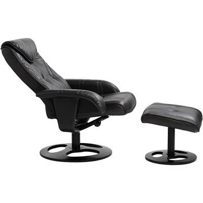 Flash Sale ๐ Elm Lane Black Swivel Ottoman Leather Recliner Chair Modern Armchair Ergonomic Push Manual Reclining Bedroom Living Room Reading ๐ 7 Flash Sale ๐ Elm Lane Black Swivel Ottoman Leather Recliner Chair Modern Armchair Ergonomic Push Manual Reclining Bedroom Living Room Reading ๐ - Image 5