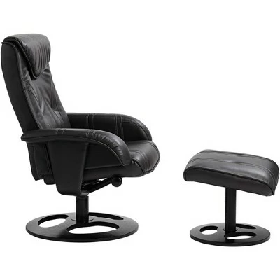 Flash Sale ๐ Elm Lane Black Swivel Ottoman Leather Recliner Chair Modern Armchair Ergonomic Push Manual Reclining Bedroom Living Room Reading ๐ 8 Flash Sale ๐ Elm Lane Black Swivel Ottoman Leather Recliner Chair Modern Armchair Ergonomic Push Manual Reclining Bedroom Living Room Reading ๐ - Image 6